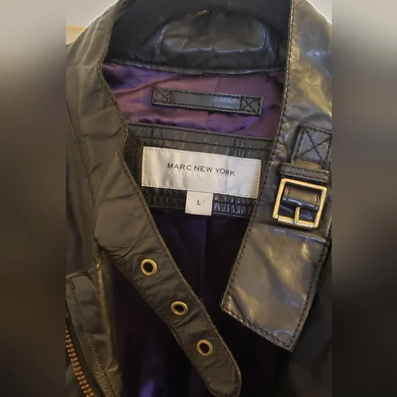 Marc New York Andrew Marc Leather Jacket - Picture 4 of 8